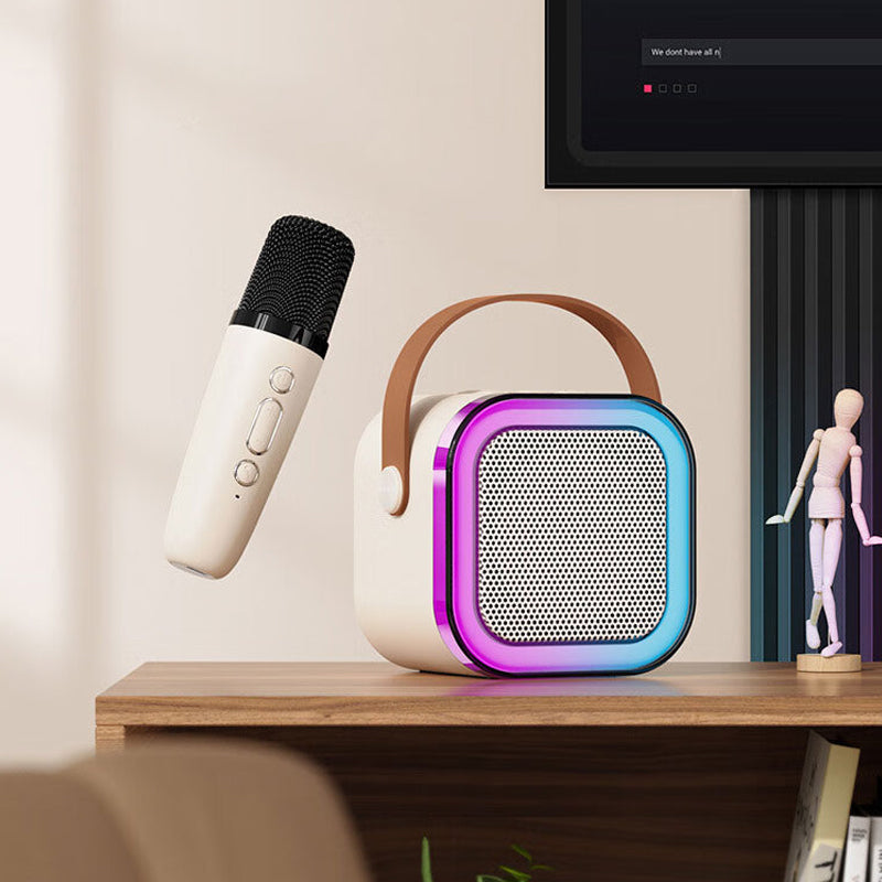 Mini karaoke masin juhtmevabade mikrofonidega