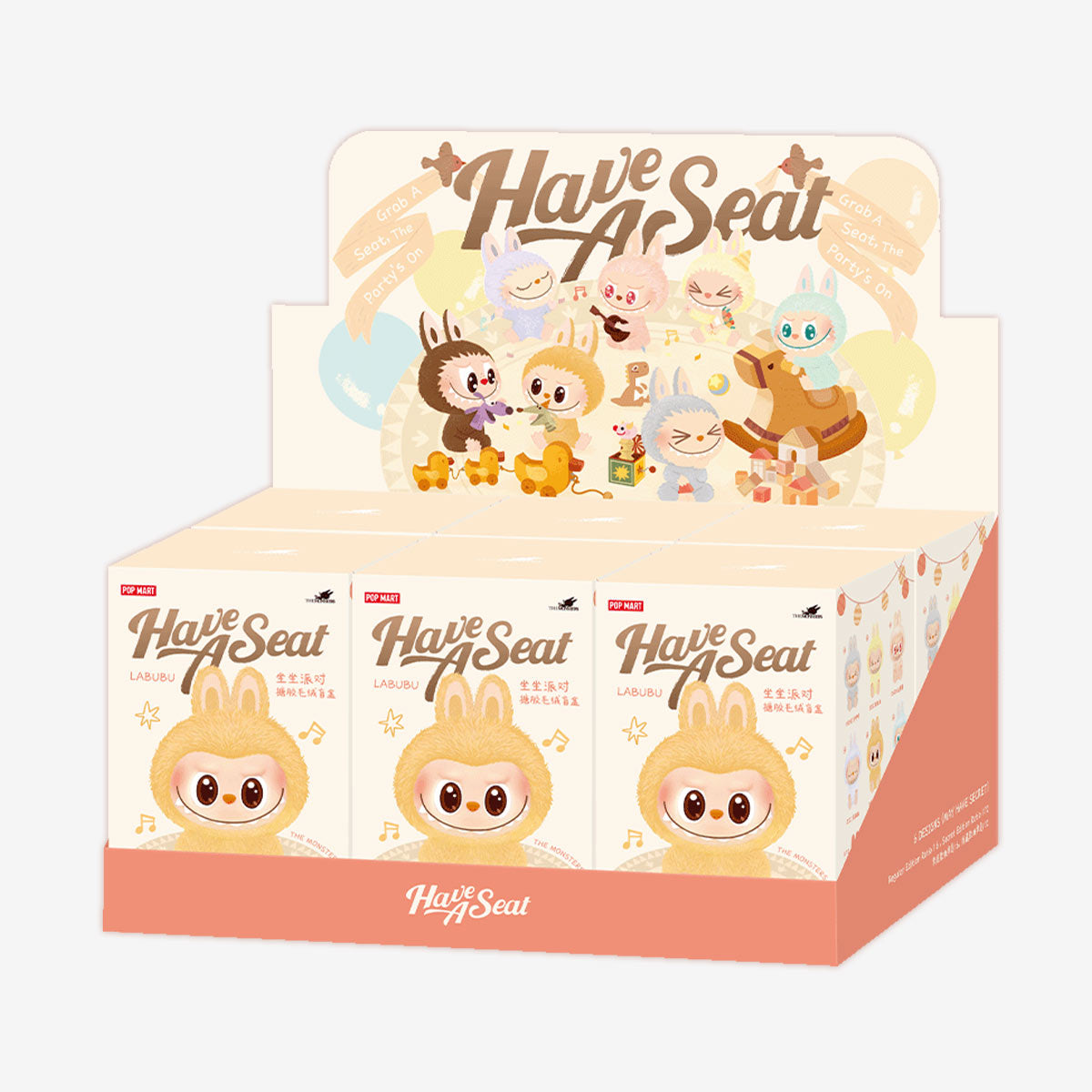 LABUBU | Plüüšist ripats "Have a Seat" kollektsiooni üllatuskarp Pop Mart