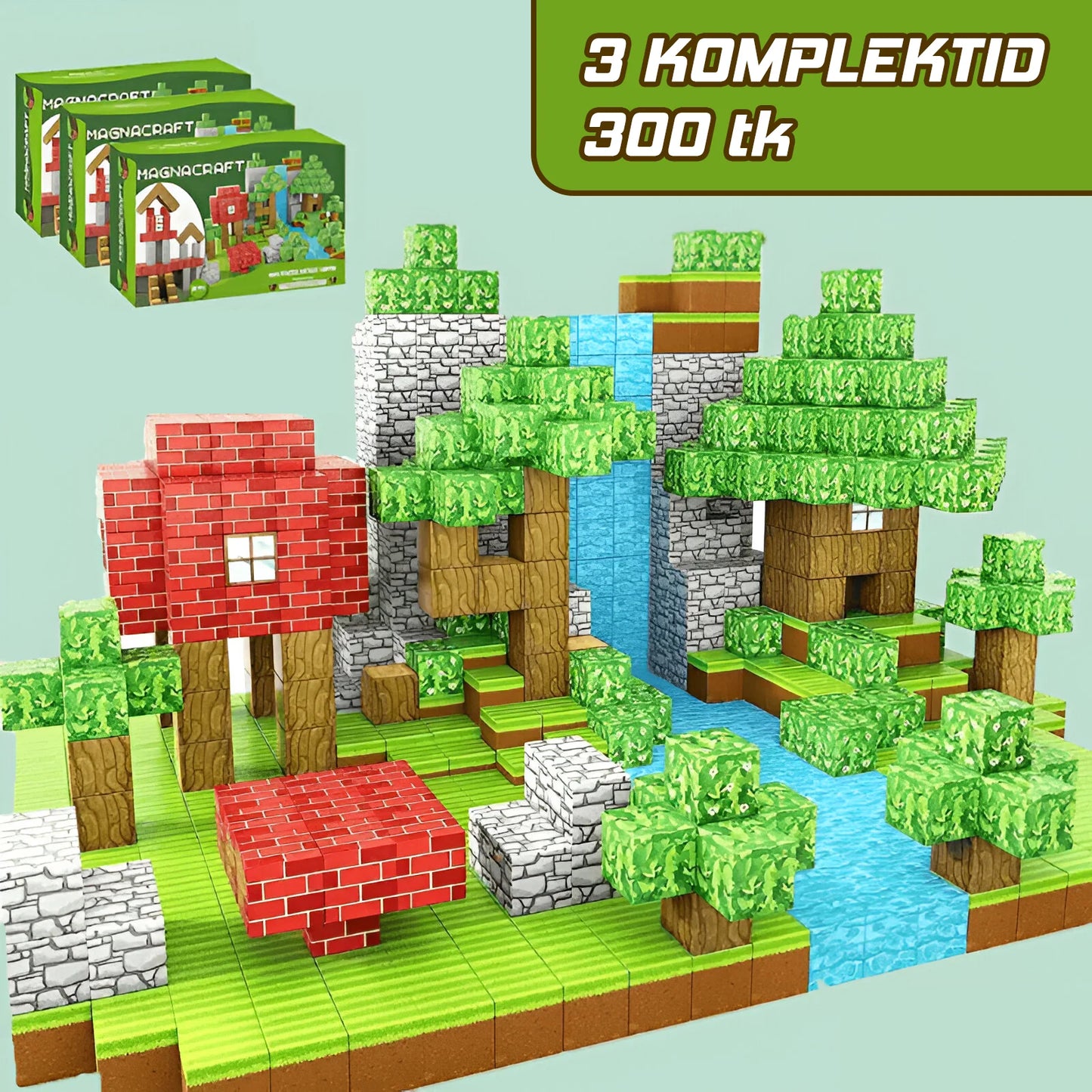 MiniCraft™ Magnetilised ehitusklotsid – õppimine ja loov mängimine