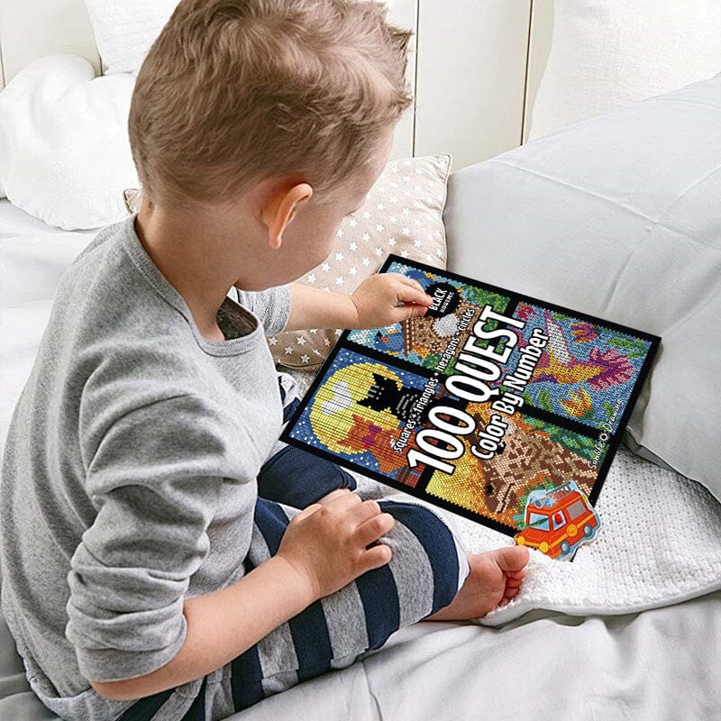 „100 LUBADUST" värviliste numbrite raamat