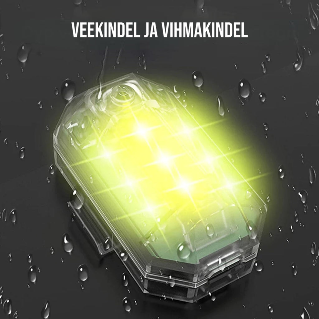 7-värviline traadita LED tagatuli mootorratastele ja autodele