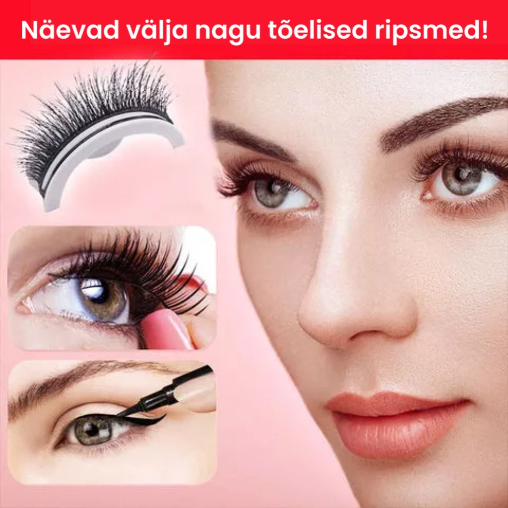 Ripsmed, mis ei vaja liimi (2 paari)