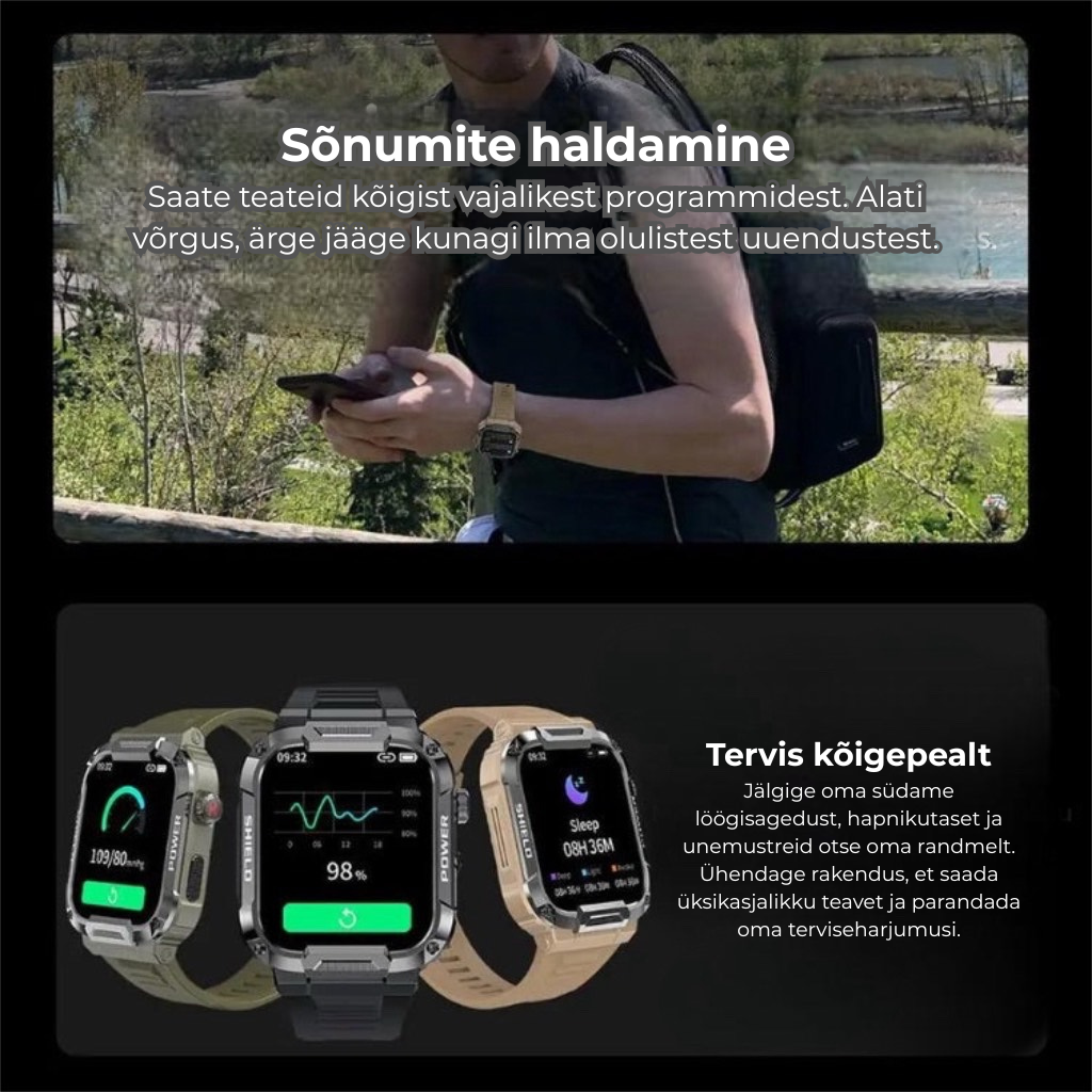 Galaxy Armor™ nutikell – säästa 100 €+ vastupidava iOS- ja Android-kella pealt
