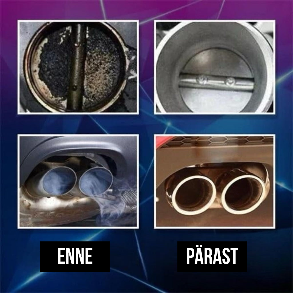 Autode mootorite puhastusvahend süsinikdioksiidi heitkoguste vähendamiseks