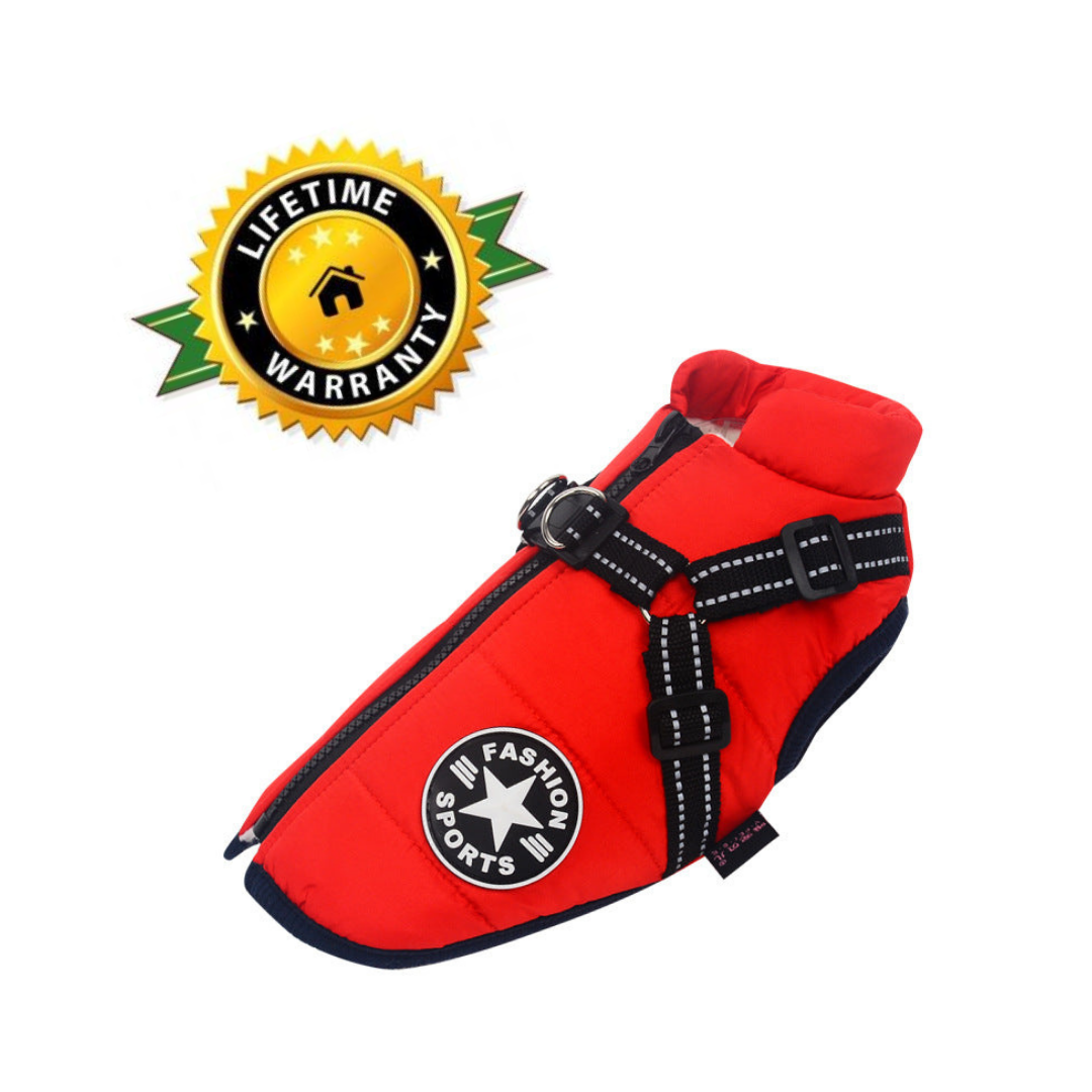 DogFashion™ - veekindel talvejope koos integreeritud traksidega koertele