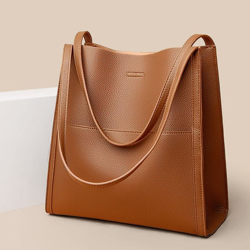 🥳👜 Lihtne ühtlase värviga nahast käekott