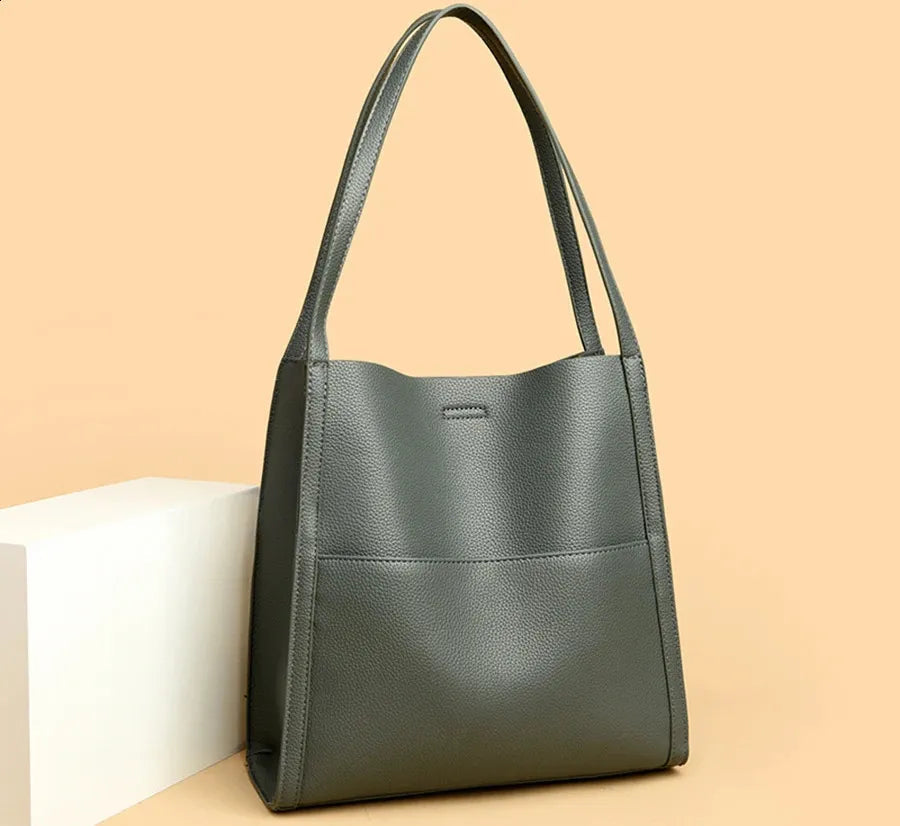 🥳👜 Lihtne ühtlase värviga nahast käekott