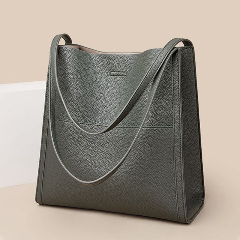 🥳👜 Lihtne ühtlase värviga nahast käekott