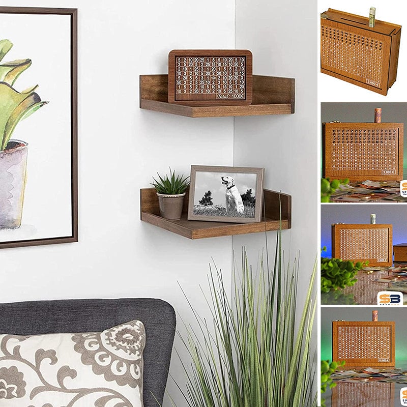 💶 Puidust rahakast graveeritud piltidega 🔐