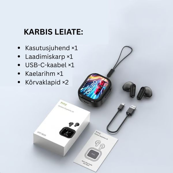 Tehisintellekti tõlke kõrvaklapid nutika ekraaniga