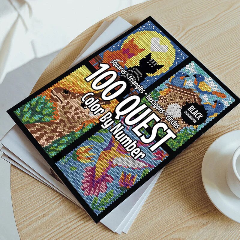 „100 LUBADUST" värviliste numbrite raamat