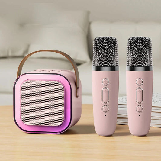 Mini karaoke masin juhtmevabade mikrofonidega