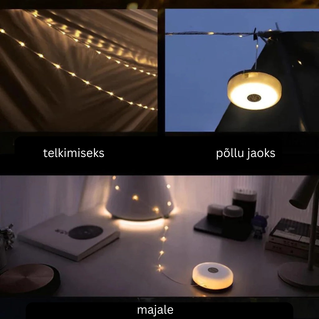 🔥💡 Veekindel kaasaskantav magnetiline LED-valgusketi välistingimustesse