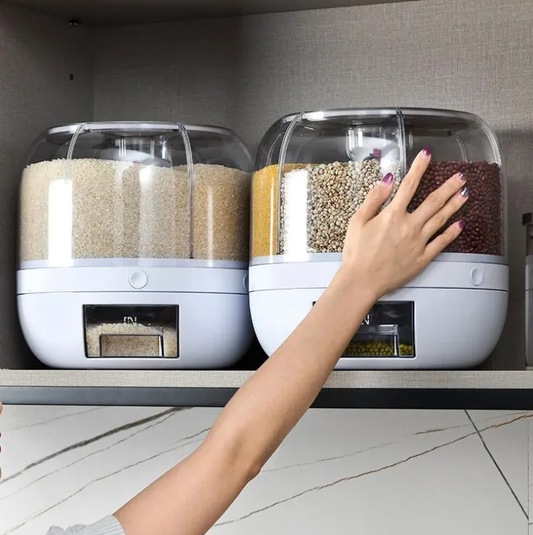 360° Pöörlev teraviljajaotur – tagab korrastatud ja tõhusa köögikorralduse