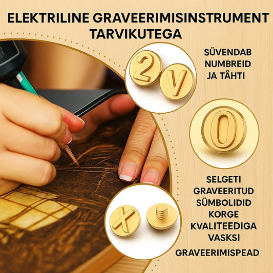 Elektriline graveerimistööriist tarvikutega