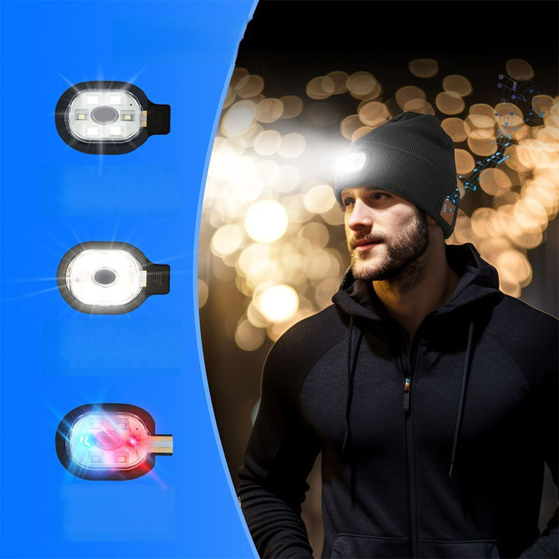 Soojendav muusika- ja valgusmüts Bluetoothiga