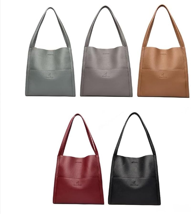 🥳👜 Lihtne ühtlase värviga nahast käekott