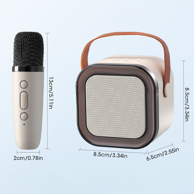 Mini karaoke masin juhtmevabade mikrofonidega