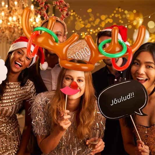 🎉 Jõulumäng „Sarvede loopimine“ – täispuhutavad põdra sarved