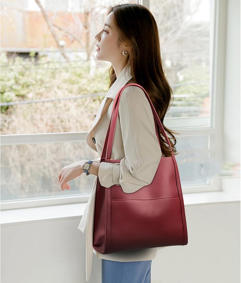 🥳👜 Lihtne ühtlase värviga nahast käekott