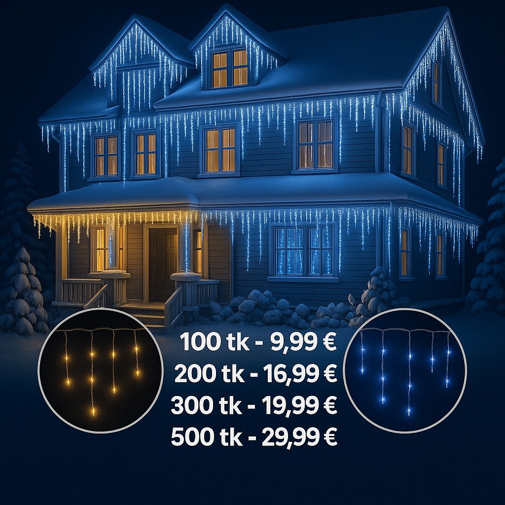 LED jääpurikad – langevad tuled