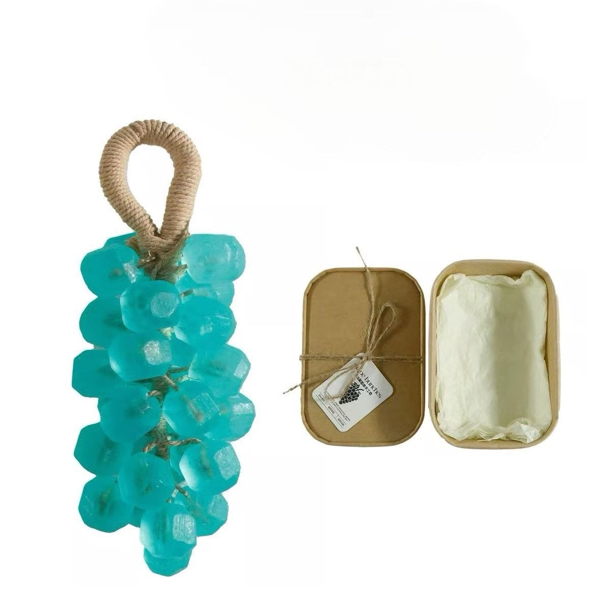 🔥 Originaalne käsitsi valmistatud kristallviinamarjade seep – õrn puhastusseep