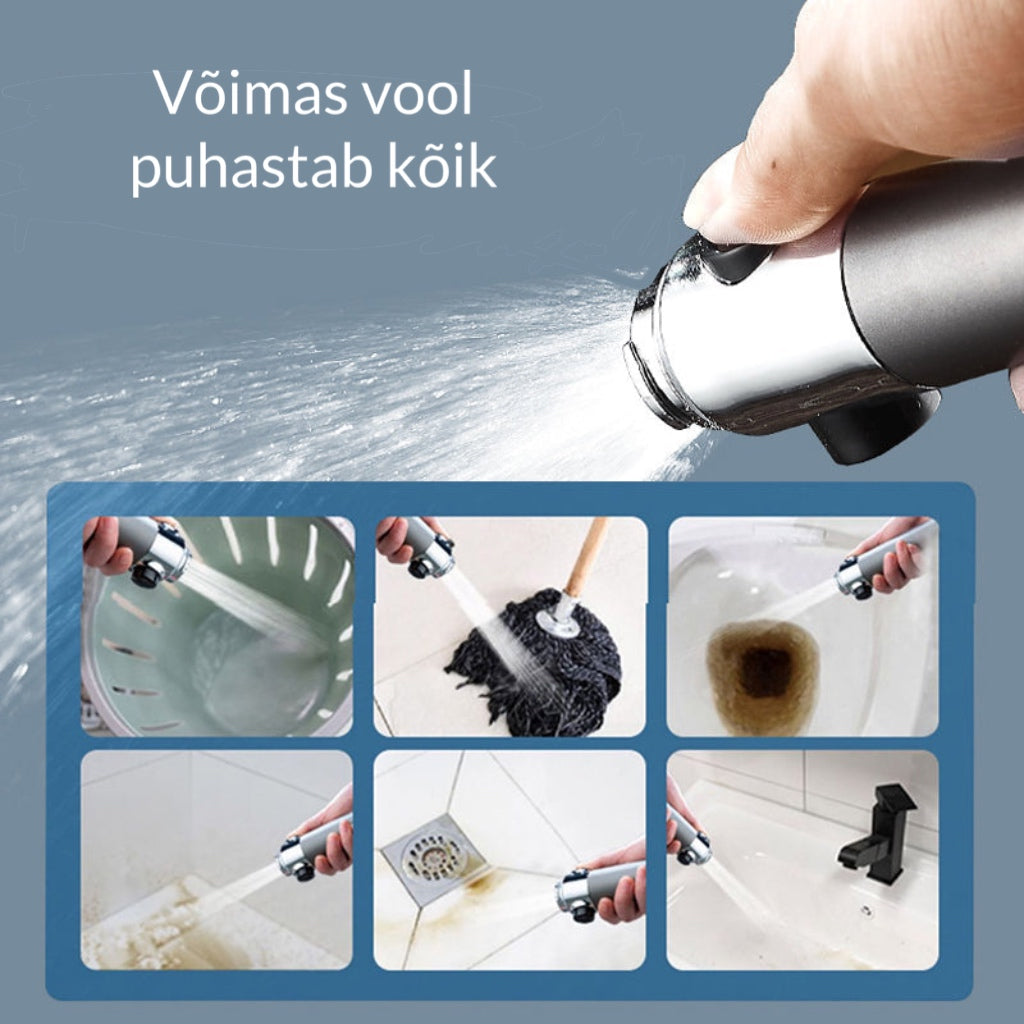 Multifunktsionaalne kõrgsurve dušikomplekt