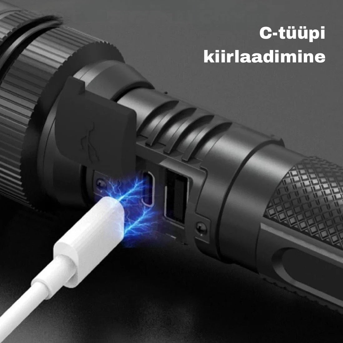 Teleskoopilise suumiga taskulamp – eriti ere LED-valgusti