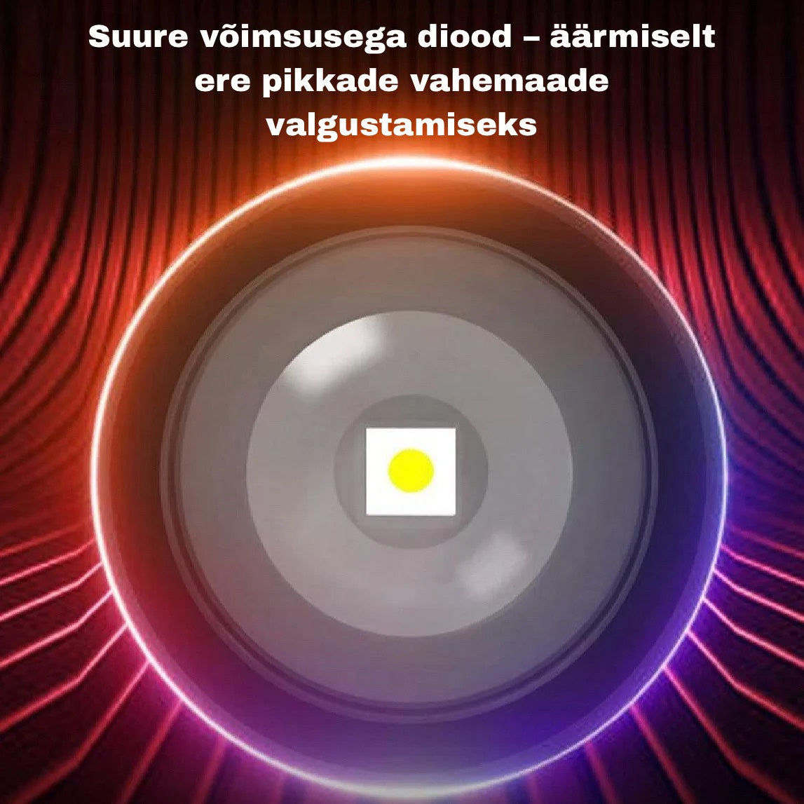 Teleskoopilise suumiga taskulamp – eriti ere LED-valgusti