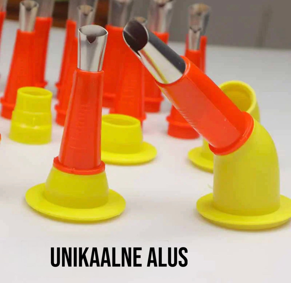 V-kujulised hermeetiku püstoli otsikud (16-osaline komplekt)