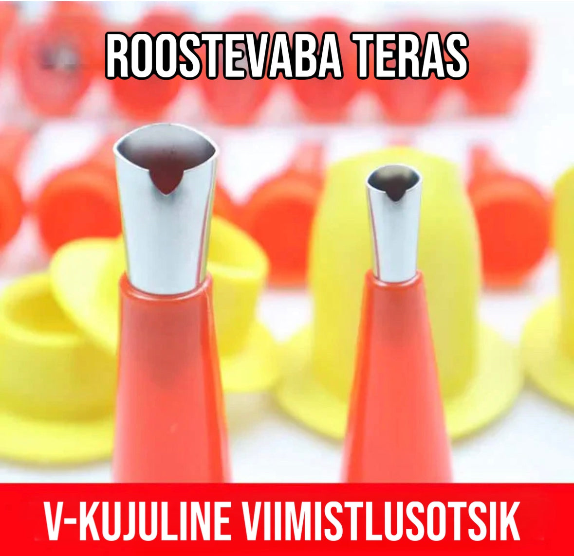 V-kujulised hermeetiku püstoli otsikud (16-osaline komplekt)