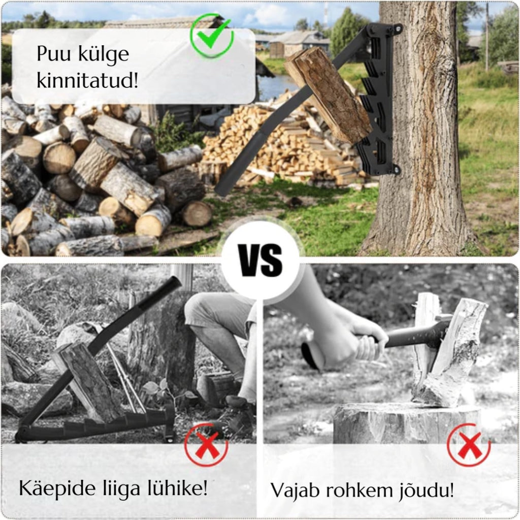 Seinale paigaldatav puulõhkuja