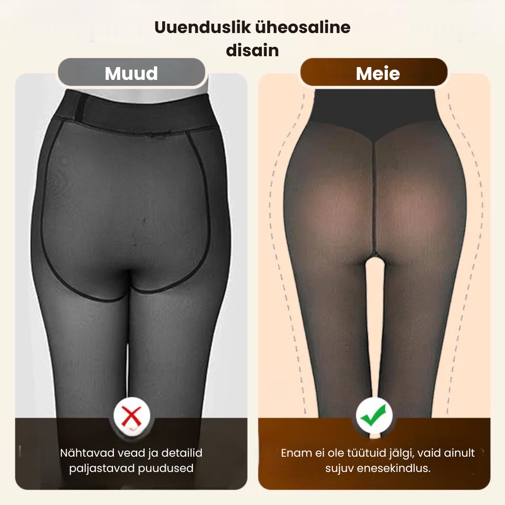 Figuri vormivad retuusid kunstkarvkattega ja üheosalisel õmblusel