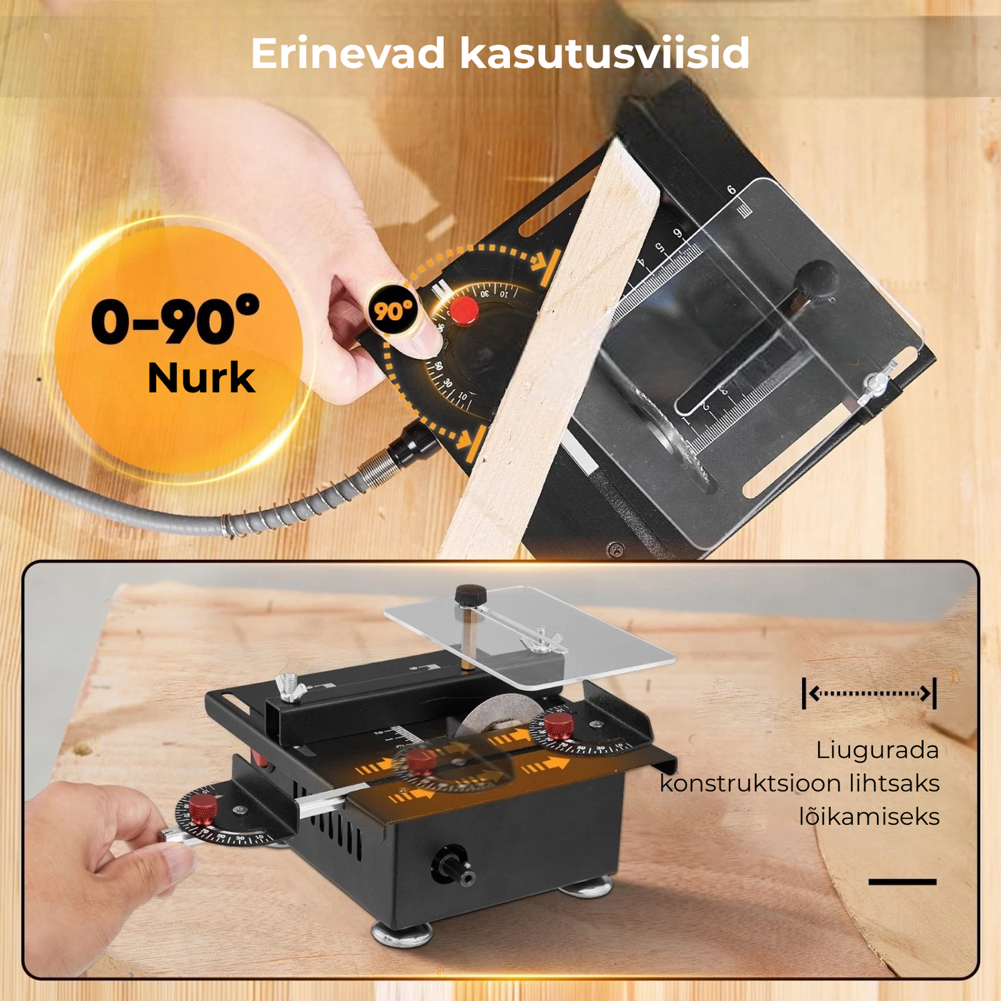Mini multifunktsionaalne lauasaag