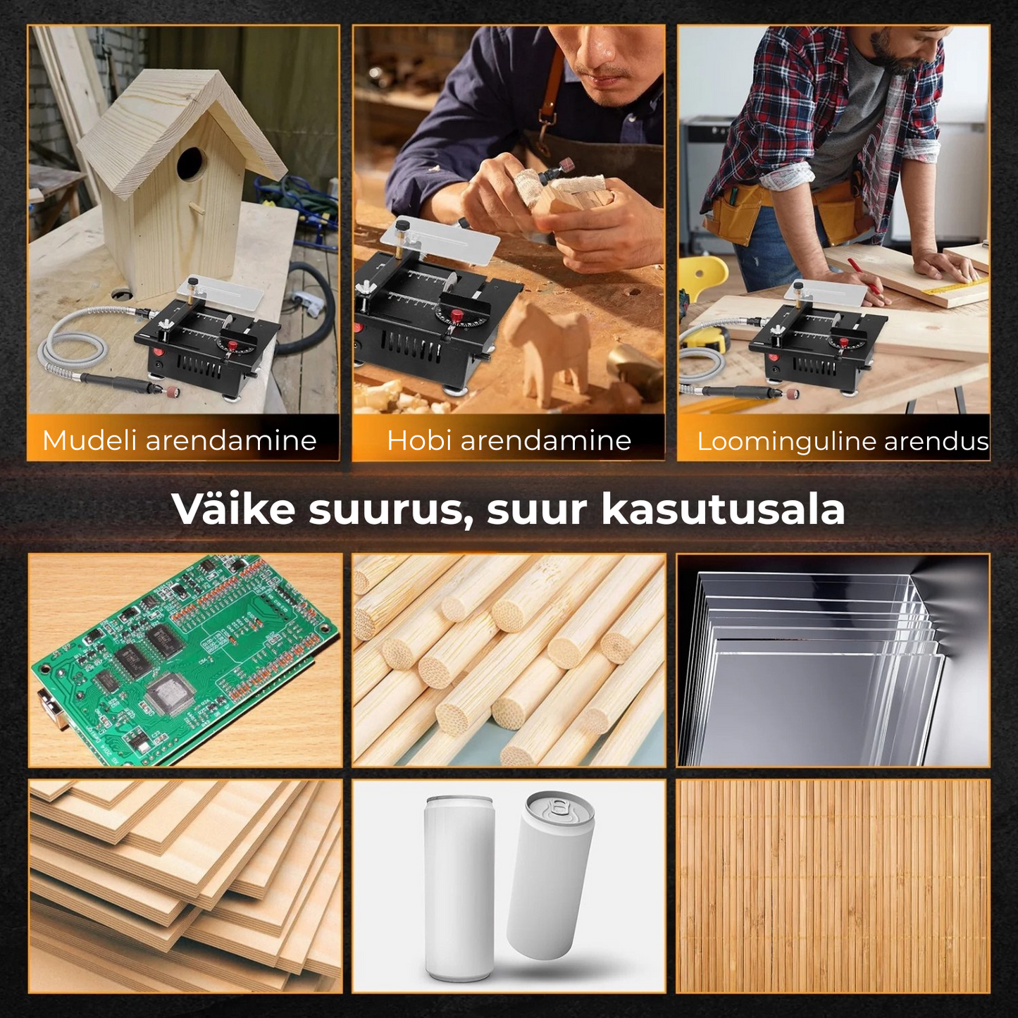 Mini multifunktsionaalne lauasaag