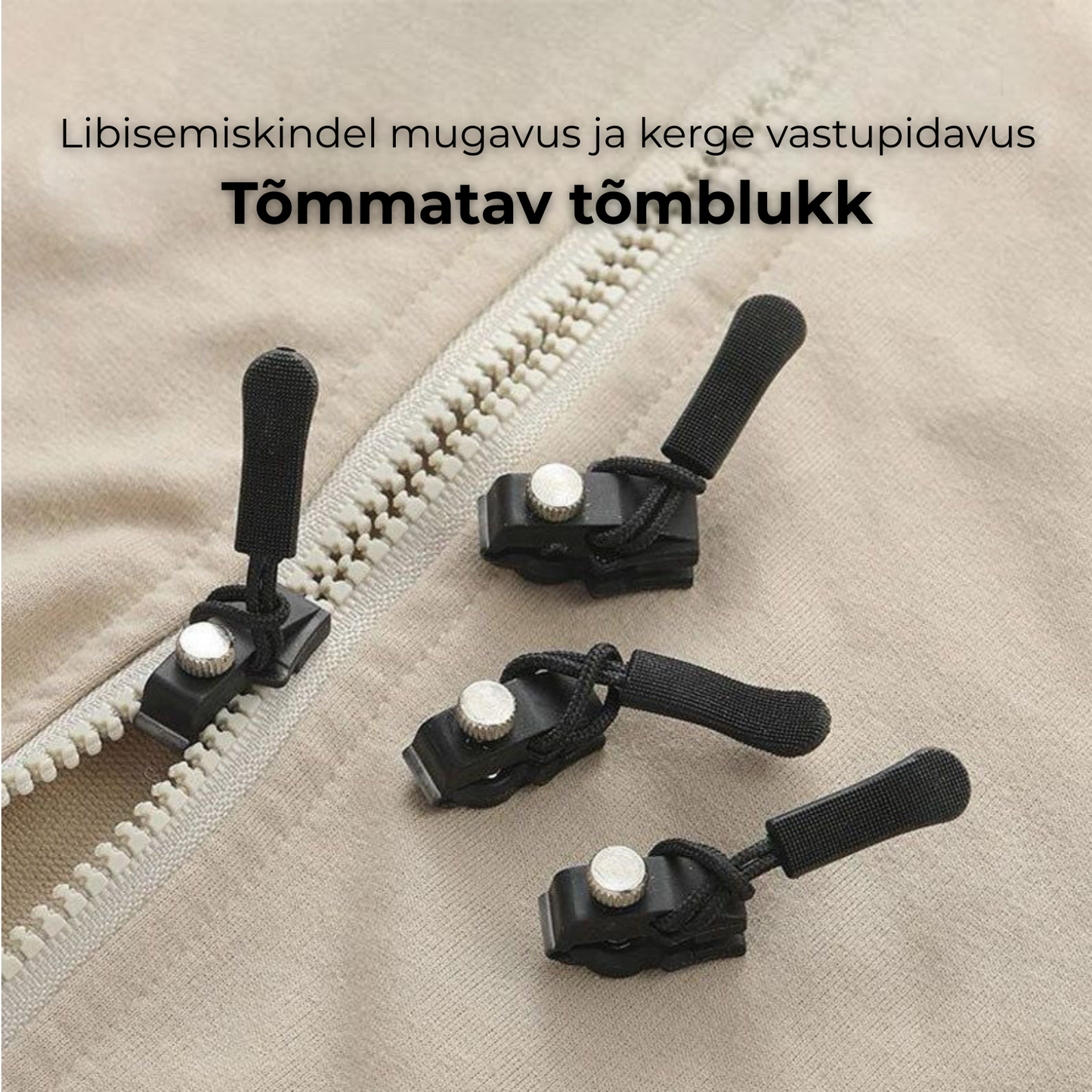 Kvaliteetsed rõivad tõmblukud (6 tk)