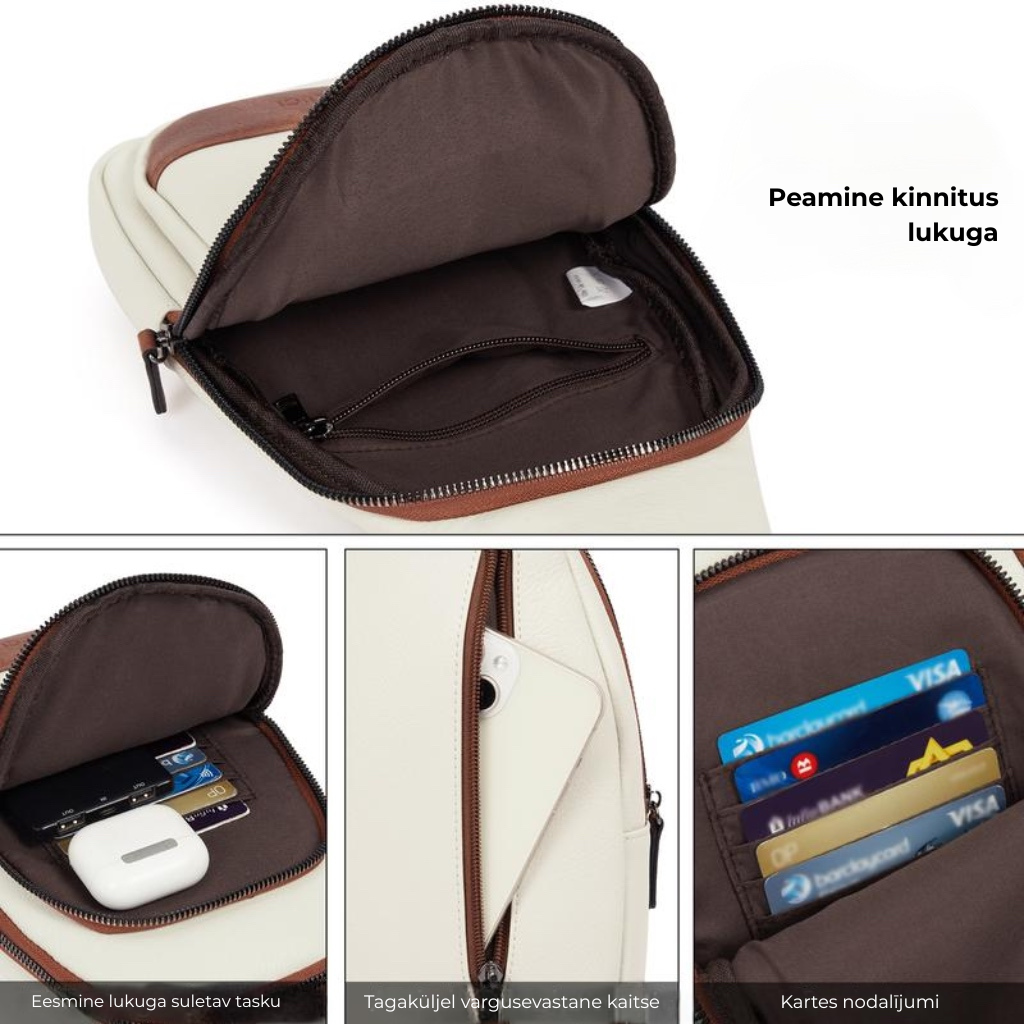 🎁 Naiste nahast õlakott