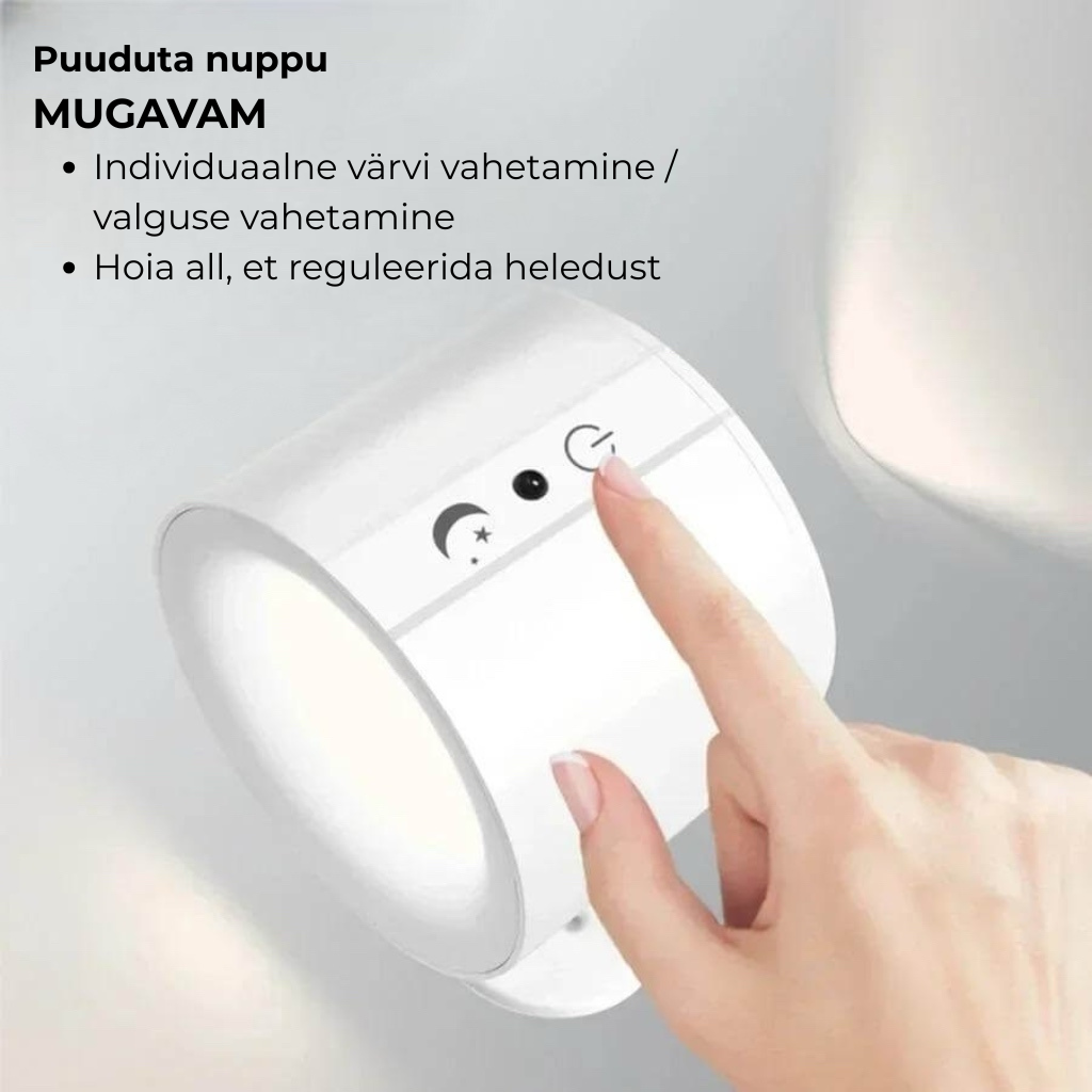 NordGlow – Magnetiline LED-seinalamp kahe valgusallikaga | Paindlik valgustus igasse kodunurka