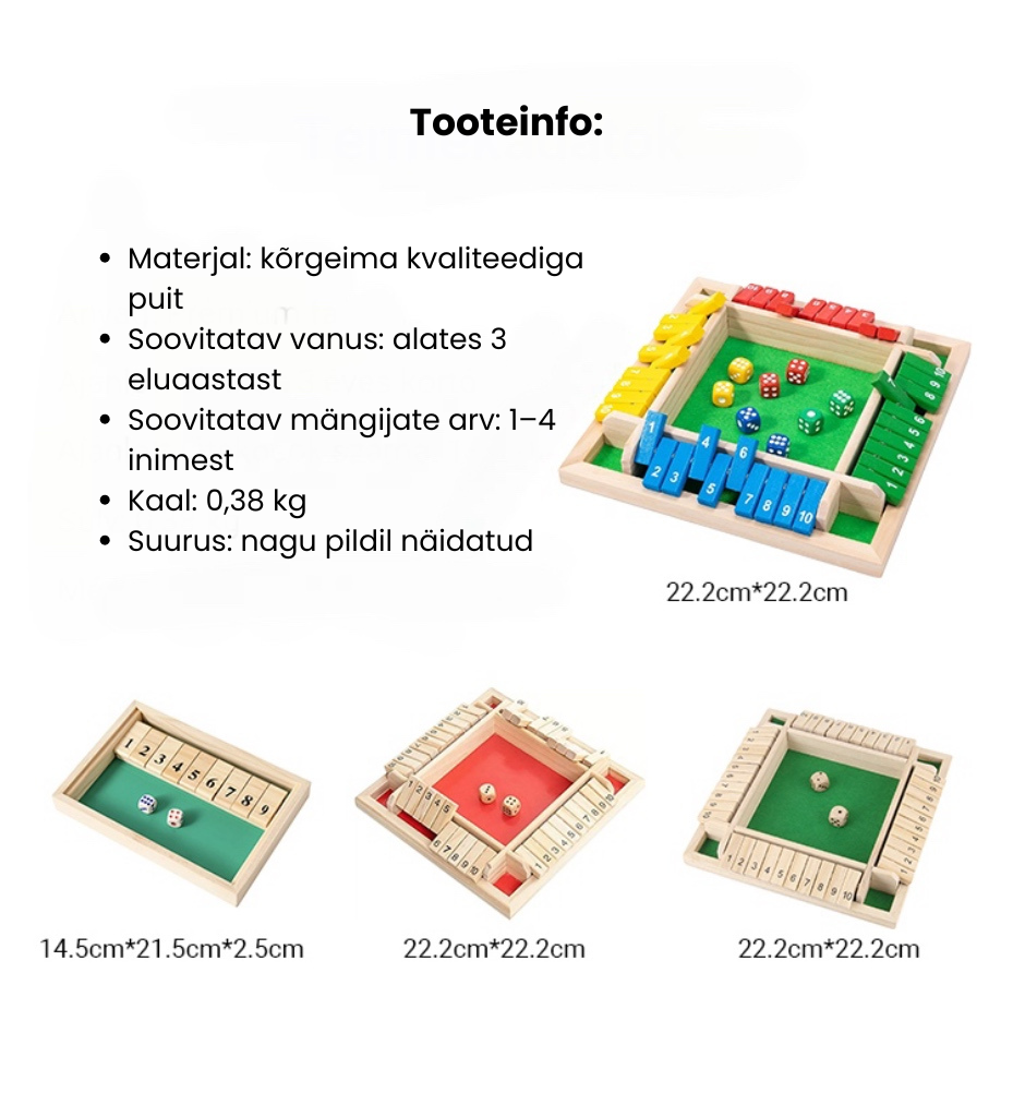 🎅🎄 Lõbusad pere mängud – lauamäng „Märgista ruut“ 🎁🎲