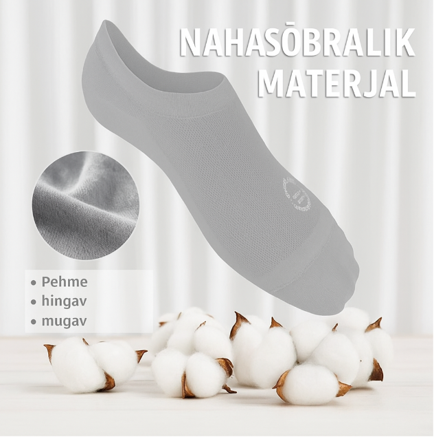 Üliõhukesed libisemiskindlad nähtamatud sokid