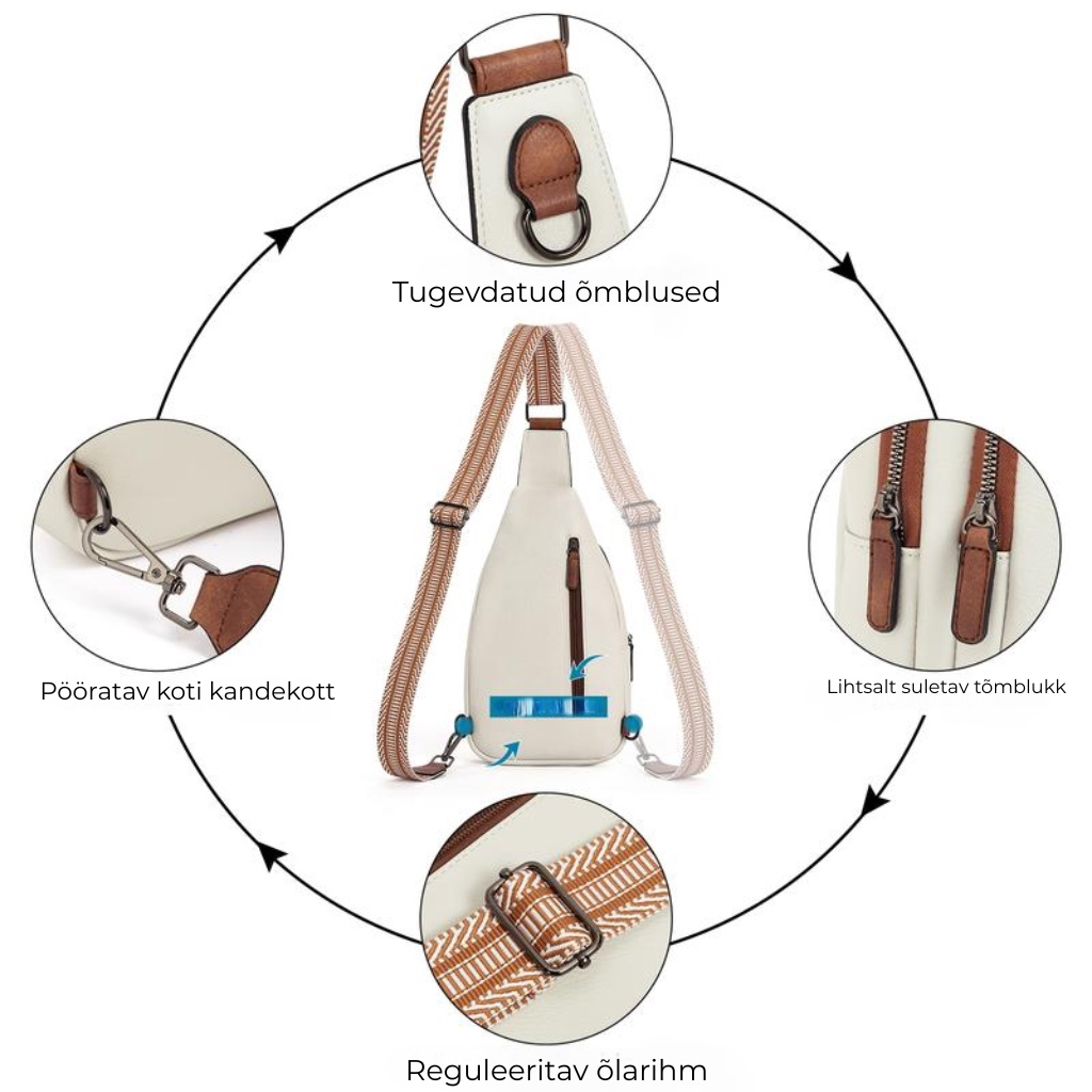 🎁 Naiste nahast õlakott