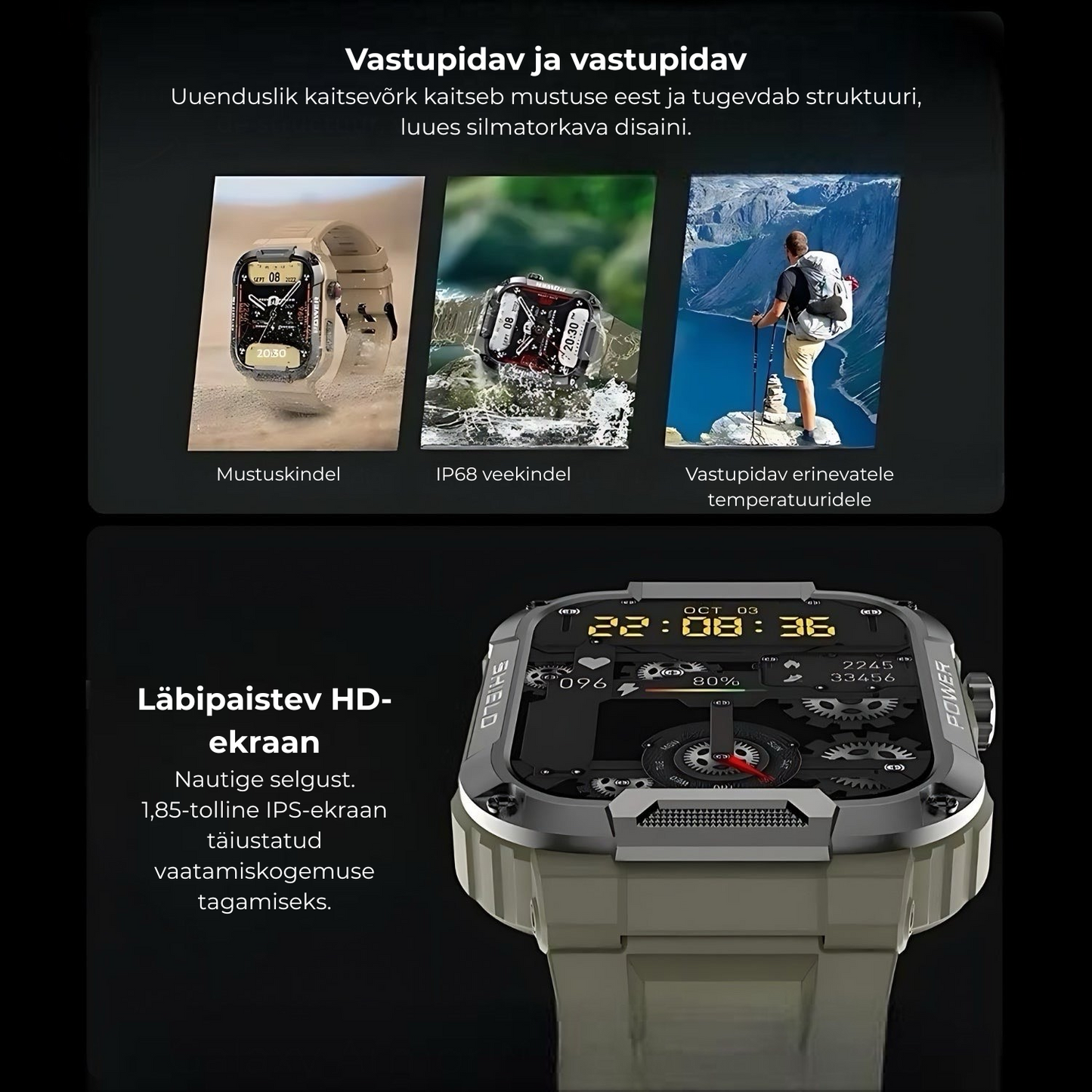 Galaxy Armor™ nutikell – säästa 100 €+ vastupidava iOS- ja Android-kella pealt