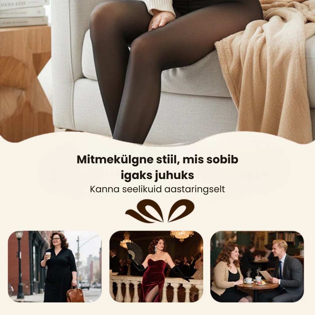 Figuri vormivad retuusid kunstkarvkattega ja üheosalisel õmblusel