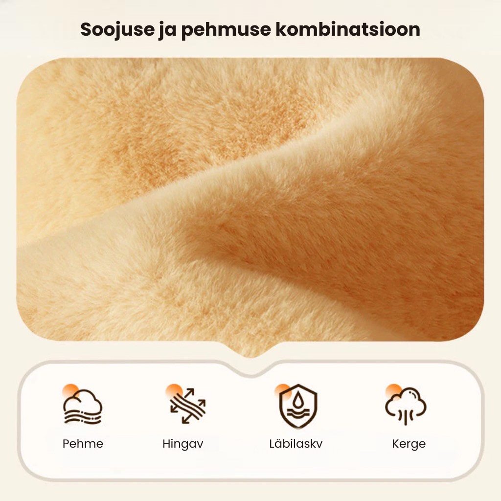 Figuri vormivad retuusid kunstkarvkattega ja üheosalisel õmblusel