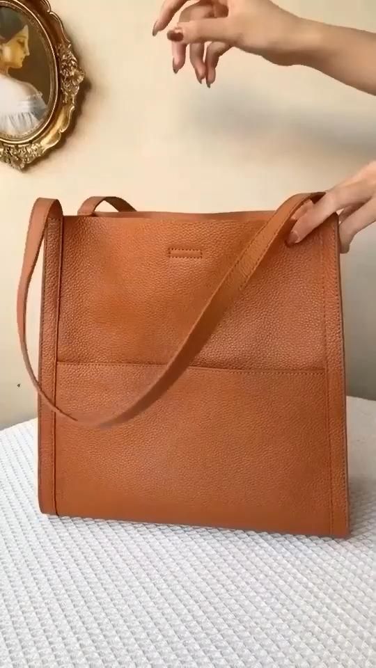 🥳👜 Lihtne ühtlase värviga nahast käekott