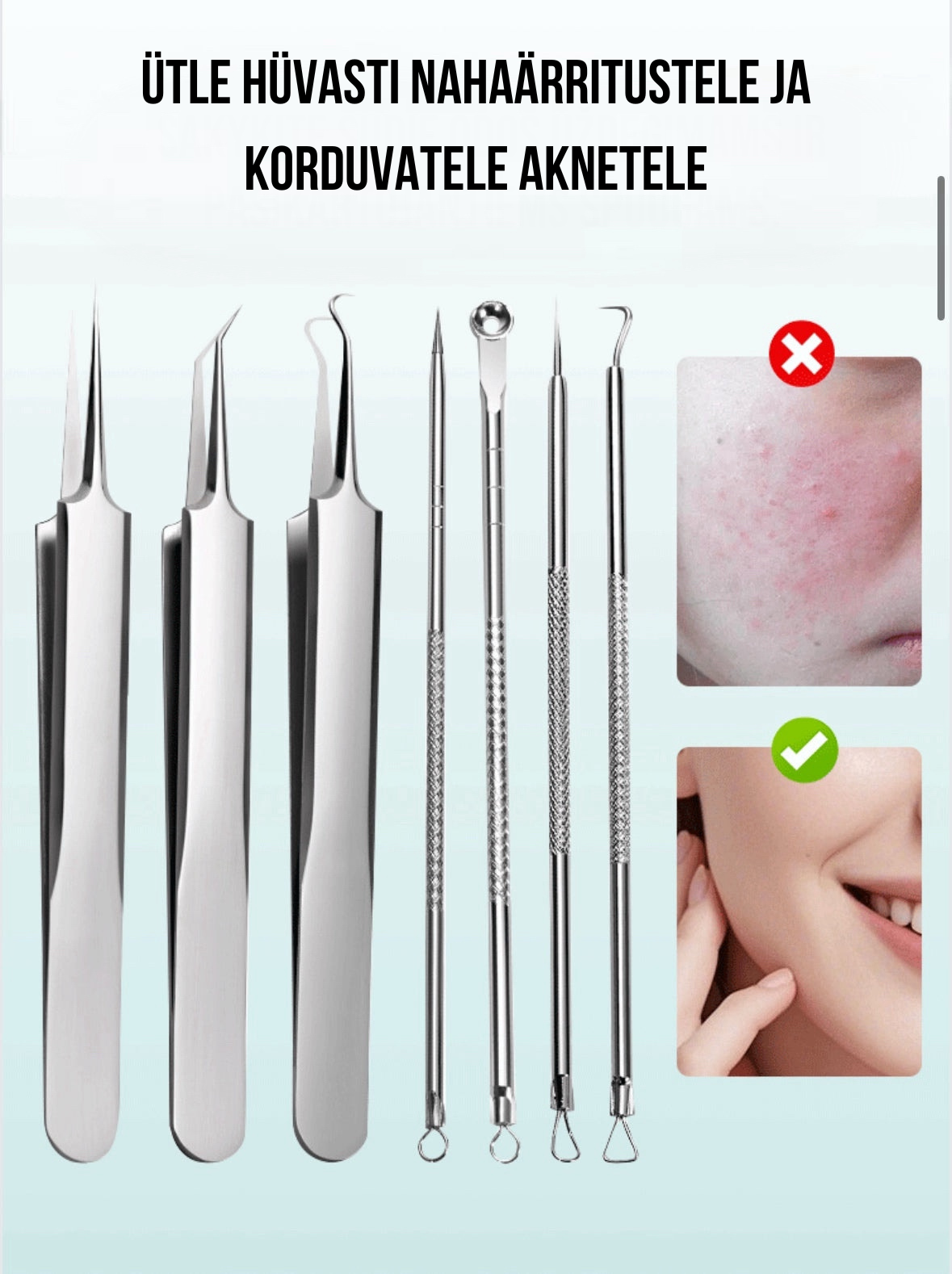 Professionaalne näo puhastuskomplekt
