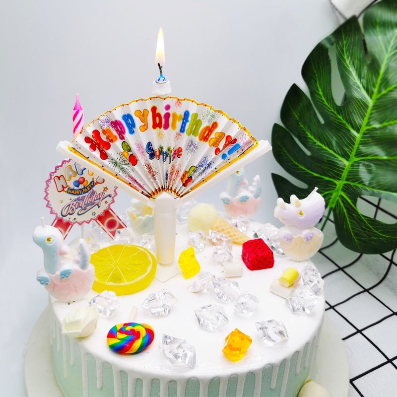 Korduvkasutatav lehvikuga sünnipäevaküünal - PARIM KINGITUS PERELE 🎂🎁