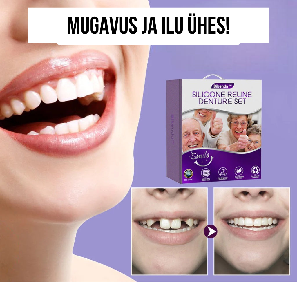 Silikoonist hambaproteeside komplekt 👨🏻‍⚕️ Soovitab Saksamaa Hambaarstide Liit 🍀