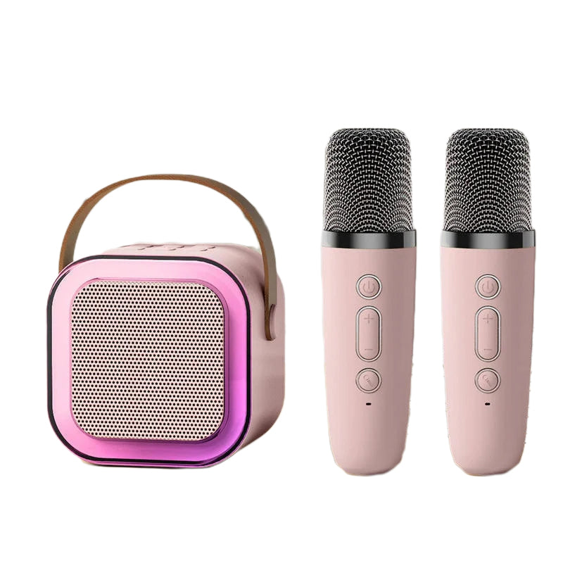 Mini karaoke masin juhtmevabade mikrofonidega