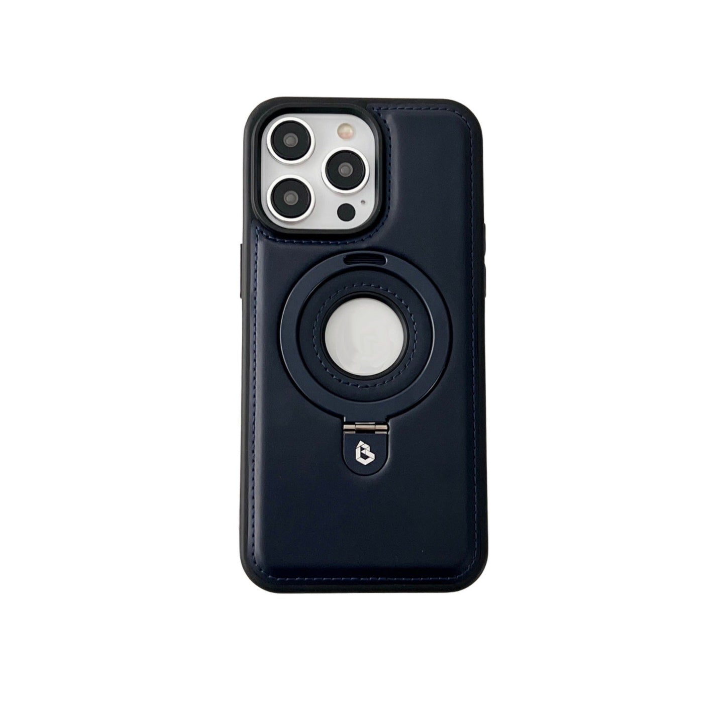 ✨✨✨Luksuslik „iPhone’i“ ümbris nähtamatu kunstnahast tugijalaga